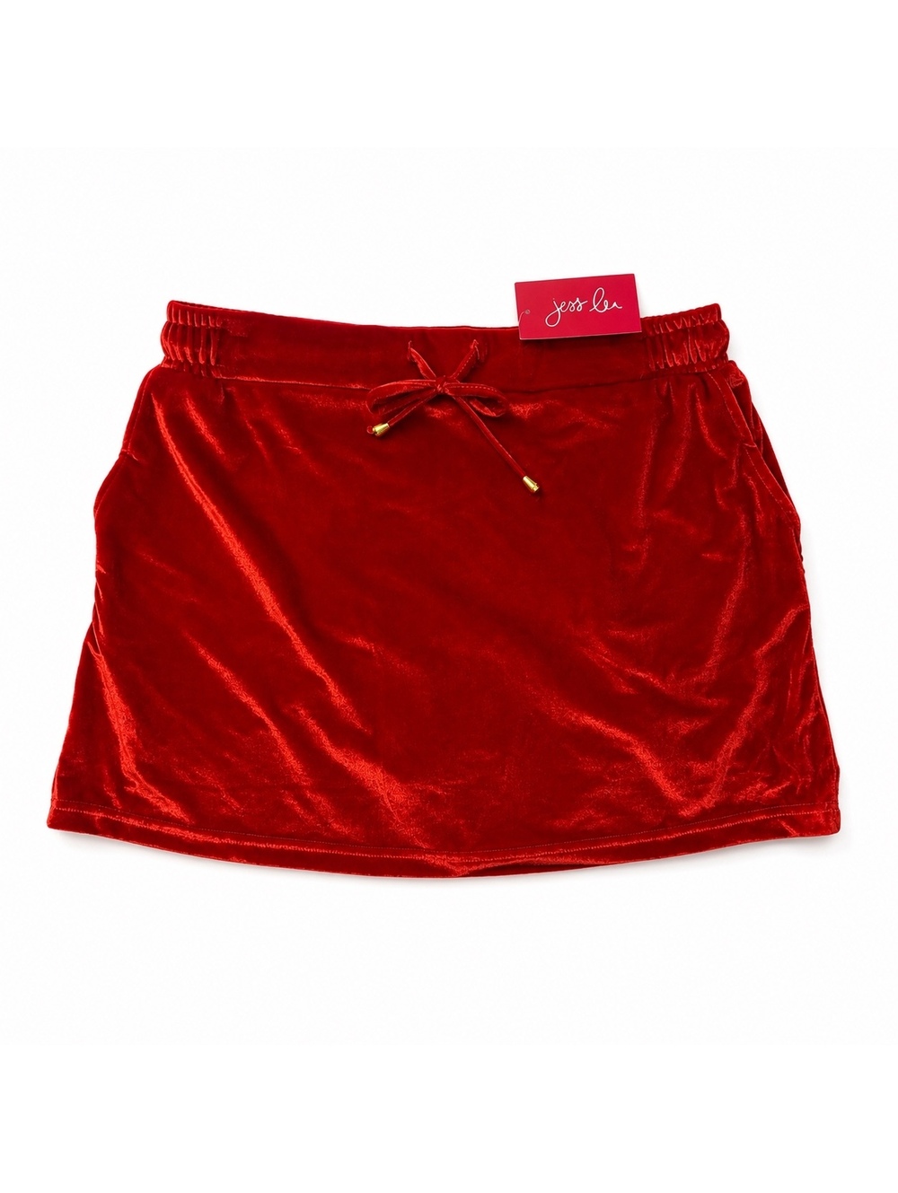Jess Lea Velvet Hour Red Velvet Skort 2XL NWT Built-In Shorts